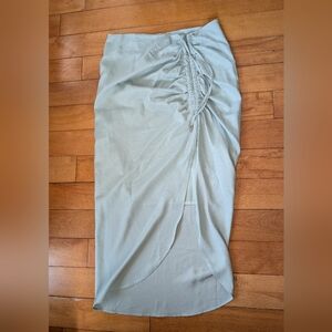 Seafoam Green Midi Skirt